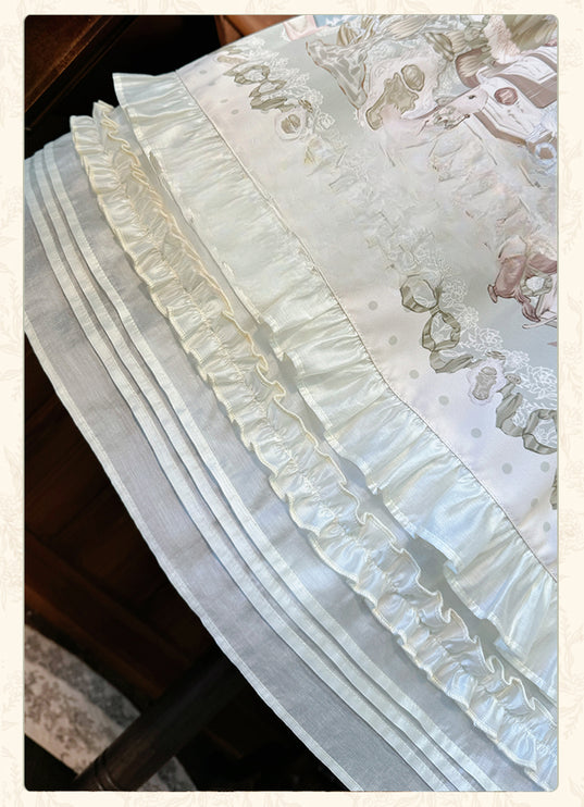 Elegant Floral Lolita JSK with Sash - Vintage Charm for Everyday and Special Occasions