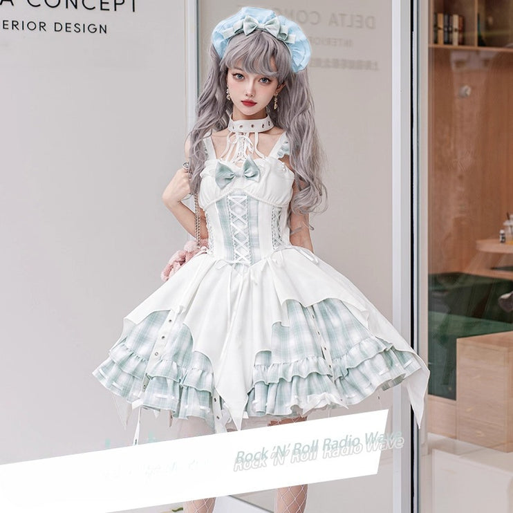 Rockwave Irregular Subculture Plaid JSK Dress