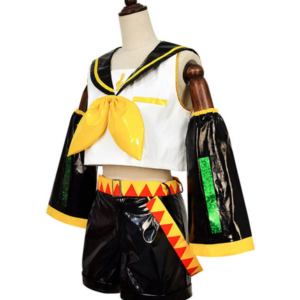 XS-XXL Kagamine Rin Hatsune Miku and Kagamine Twins Cosplay School Uniforms