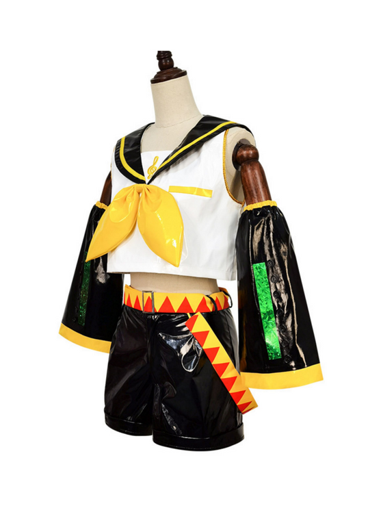 XS-XXL Kagamine Rin Hatsune Miku and Kagamine Twins Cosplay School Uniforms