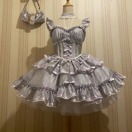 Lolita Sweetheart Ballet Spring/Summer Sweet Dress Suspender Skirt Princess LO Dress