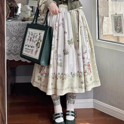 S-XXL Secret Garden Dress French CLA Elegance Lolita Spring Floral Autumn