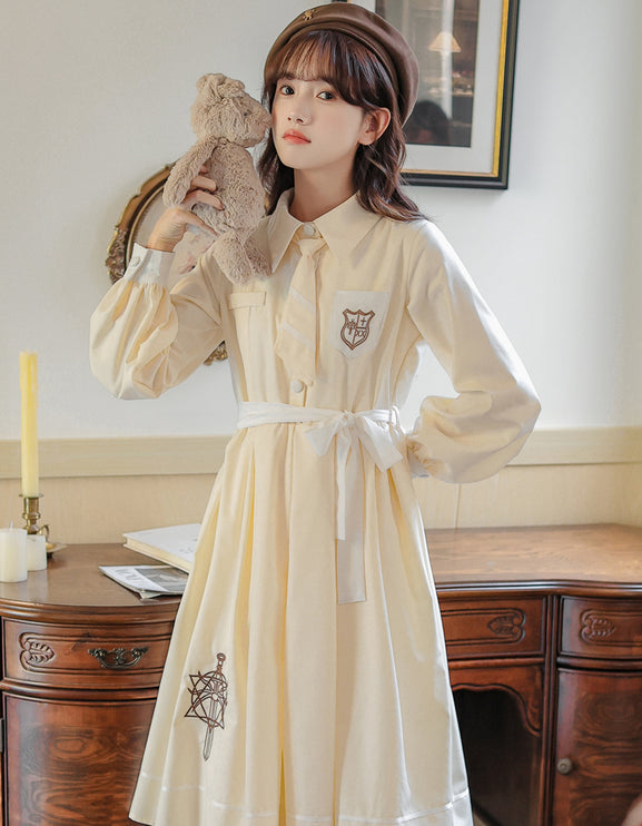 French Retro Lolita JK Dress Vintage Dress Cloak Suit