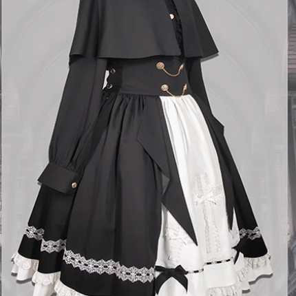 Holy Academy Series - Discipline Department: Original Lolita Prince Outfit and SK Skirt Set, Gothic Dark Style