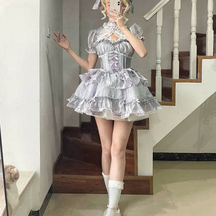 Lolita Sweetheart Ballet Spring/Summer Sweet Dress Suspender Skirt Princess LO Dress