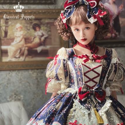 🌸Collector's Edition🌸Enchanted Snow White Print Apron OP Classical Doll Lolita Dress