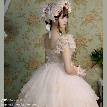 S-XXL Flora Flower Goddess JSK Elegant Lolita Dress