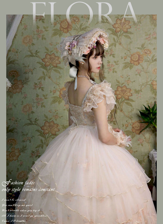 S-XXL Flora Flower Goddess JSK Elegant Lolita Dress