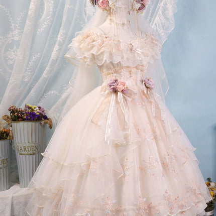 S-XXL Flora Flower Goddess JSK Elegant Lolita Dress