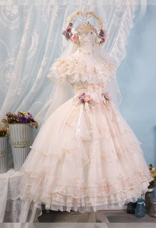 S-XXL Flora Flower Goddess JSK Elegant Lolita Dress