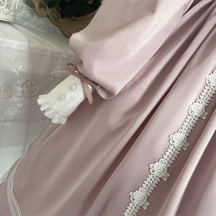 Elegant Romantic Lace Lolita OP with Grand Overskirt