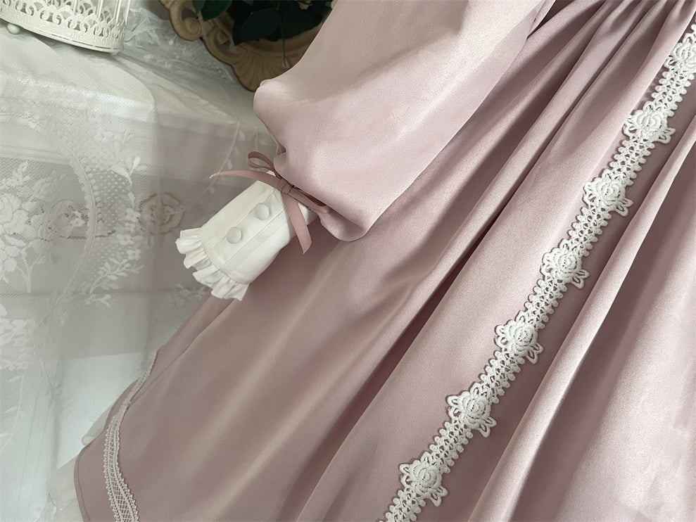 Elegant Romantic Lace Lolita OP with Grand Overskirt