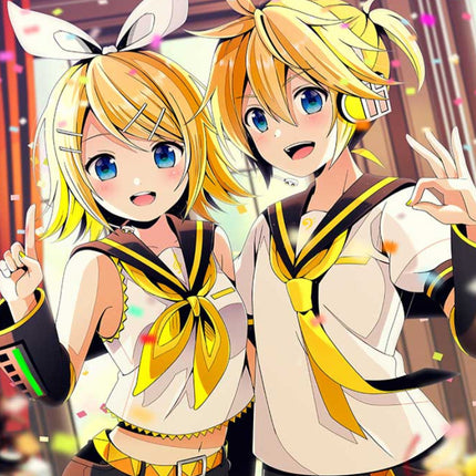 XS-XXL Kagamine Len Hatsune Miku and Kagamine Twins Cosplay School Uniforms