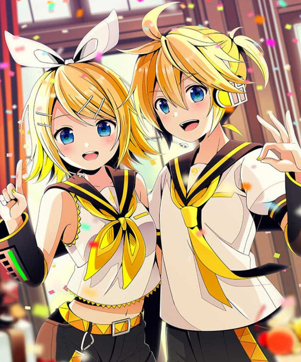 XS-XXL Kagamine Len Hatsune Miku and Kagamine Twins Cosplay School Uniforms