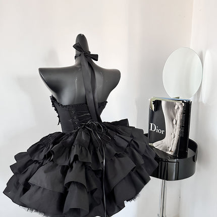 Black Idol Gothic Spirit Punk Style Lolita Dress