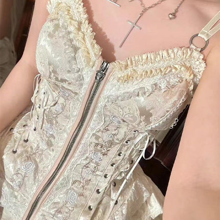 Summer of Roses JSK Gothic Dark Punk Black Lolita Dress