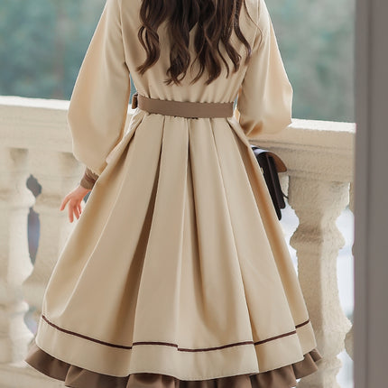 French Retro Lolita JK Dress Vintage Dress Cloak Suit