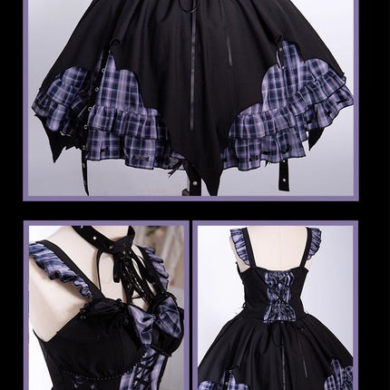 Rockwave Irregular Subculture Plaid JSK Dress