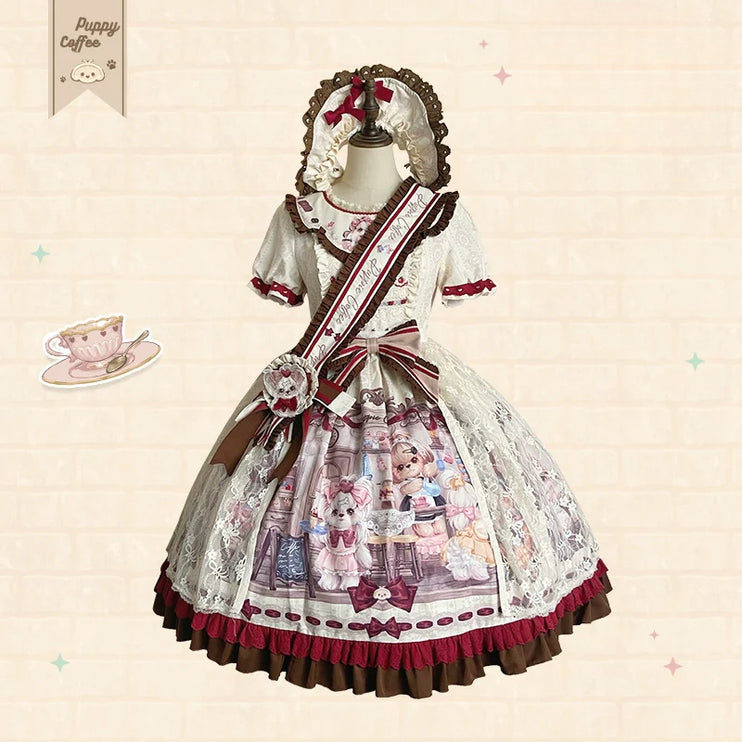 Pastel Paradise: Adorable Character Lolita OP - Multiple Colors Available