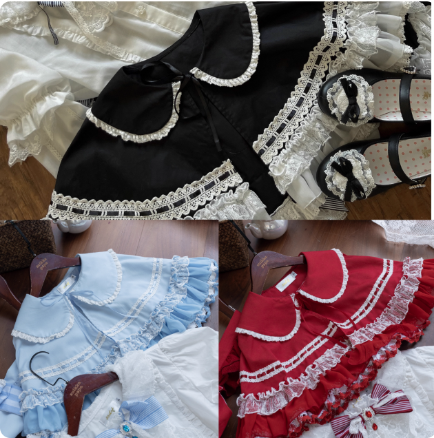 Gothic Aristocrat Lolita Dress - Victorian Black and White Ruffled Doll OP with Cape and Bonnet