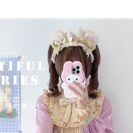 Sweet Lolita Princess Dress OP - Vintage Inspired Long Sleeve Layered Ruffle Dress