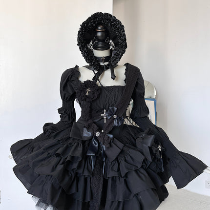 Black Idol Gothic Spirit Punk Style Lolita Dress