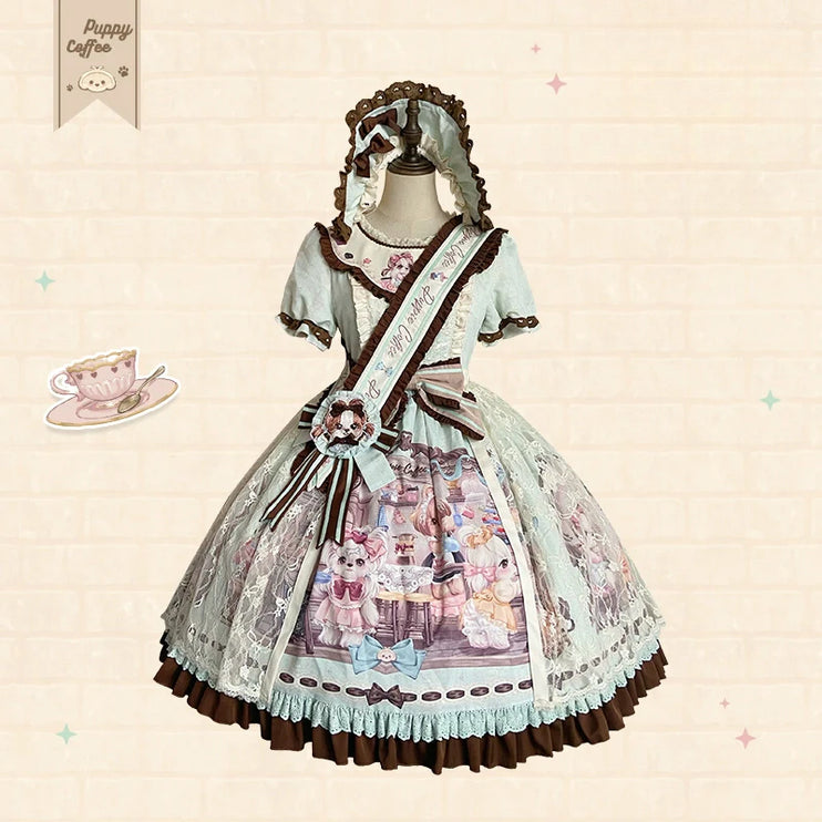 Pastel Paradise: Adorable Character Lolita OP - Multiple Colors Available