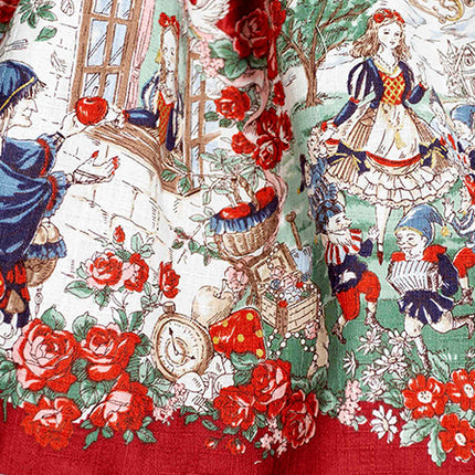 🌸Collector's Edition🌸Enchanted Snow White Print Apron OP Classical Doll Lolita Dress