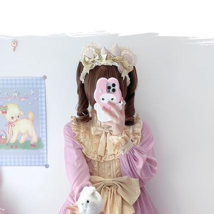 Sweet Lolita Princess Dress OP - Vintage Inspired Long Sleeve Layered Ruffle Dress