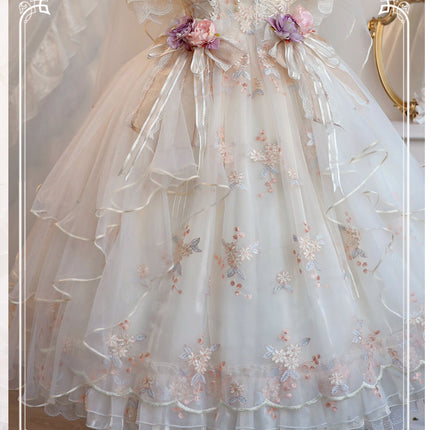 S-XXL Flora Flower Goddess JSK Elegant Lolita Dress