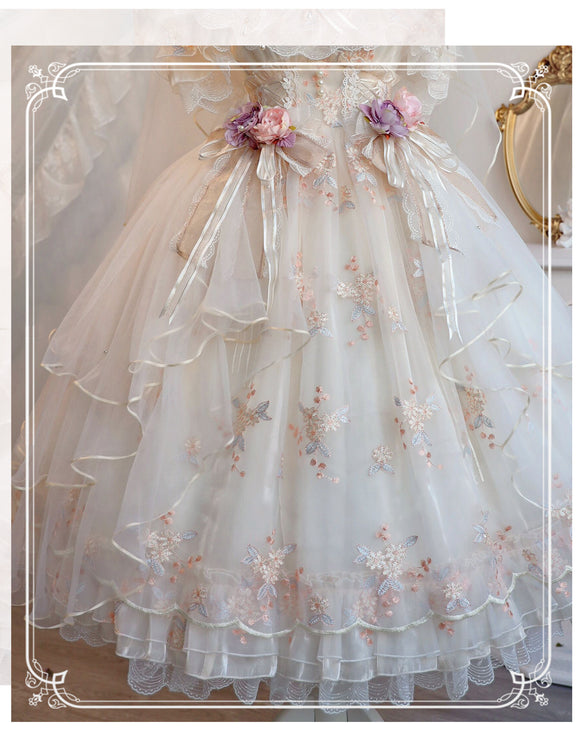 S-XXL Flora Flower Goddess JSK Elegant Lolita Dress