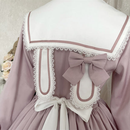 Elegant Romantic Lace Lolita OP with Grand Overskirt