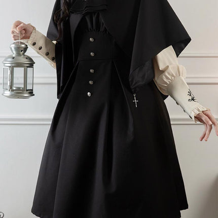 S-XL Original Ouji Dresses Cloak Black Lolita JSK Prince Dress Style