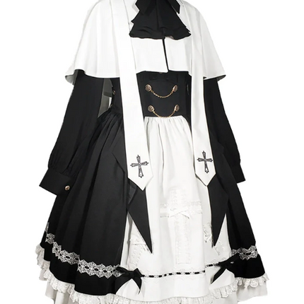 Holy Academy Series - Discipline Department: Original Lolita Prince Outfit and SK Skirt Set, Gothic Dark Style