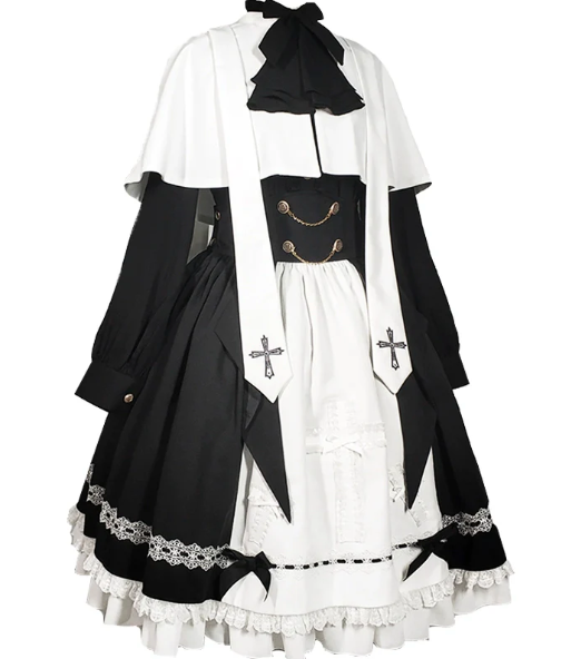 Holy Academy Series - Discipline Department: Original Lolita Prince Outfit and SK Skirt Set, Gothic Dark Style