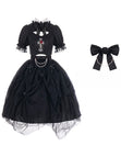 Black Rose Dress Set