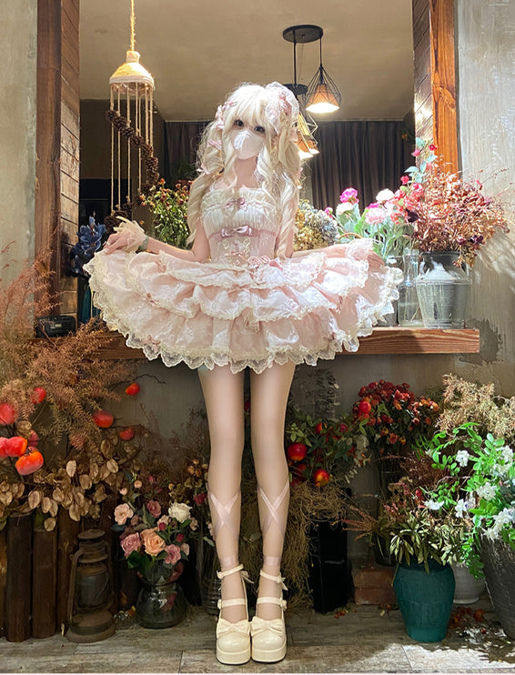 Ballet Courtesy lolita Ballet Style Doll Sling Daily Dress JSK