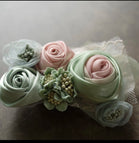 Green & Pink Large Floral Trim Jacket