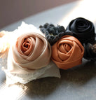 Black & Orange Large Floral Trim Jacket