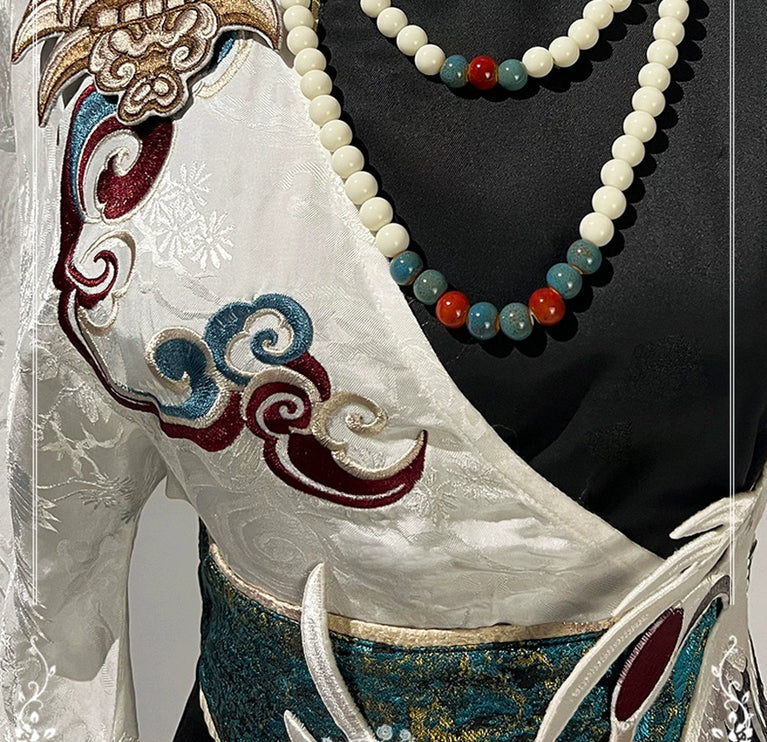 Original Chinese Style Hanfu-Inspired Ethnic Wear - Top & Pants Set