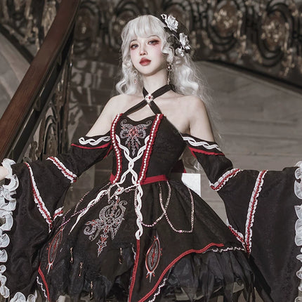 Lolita Phantom Devourer FS Full Set - Cthulhu Dark Gothic Jumper Skirt