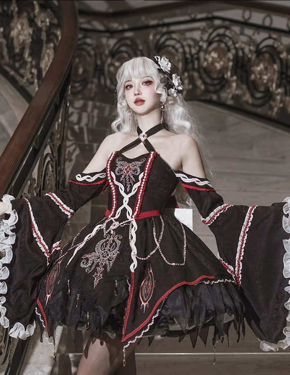 Lolita Phantom Devourer FS Full Set - Cthulhu Dark Gothic Jumper Skirt