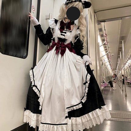 French coffee break lolita heavy industry skirt new year suit dress cute lolita dress worship cos