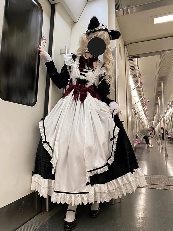 French coffee break lolita heavy industry skirt new year suit dress cute lolita dress worship cos