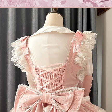 Enchanting Lolita Dress with Delicate Lace: A Whimsical Fairy - Tale Dream