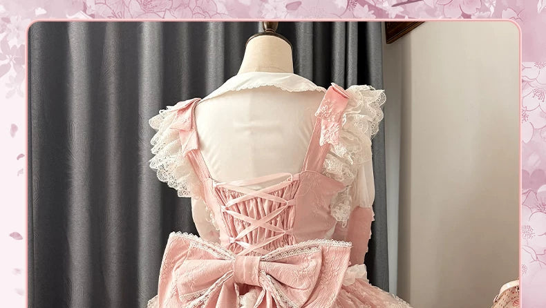 Enchanting Lolita Dress with Delicate Lace: A Whimsical Fairy - Tale Dream