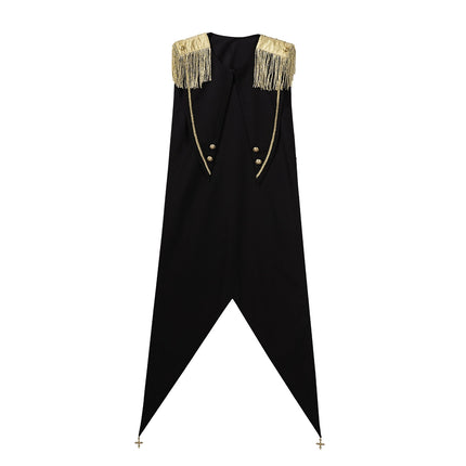 Steampunk - inspired Lolita Dress with Georgette Skirt, Elegant Bow - ties and Intricate Embroidery