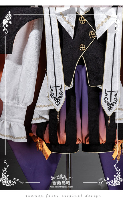 Original Carnival Night Lolita Prince-Style 2D Private Setting Cape + Shorts Performance Daily Set