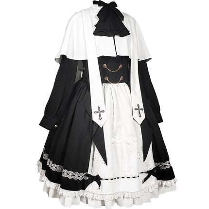 Holy Academy Series - Discipline Department: Original Lolita Prince Outfit and SK Skirt Set, Gothic Dark Style