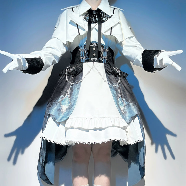 Indigo Lord Lolita — British Academy Style Lolita Dress | Military Lolita & Knight-style Skirt Set